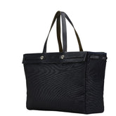 エルメス エールバッグ カバスGM ハンドバッグ トートバッグ ネイビー トワルオフィシエ レザー レディース HERMES 【中古】